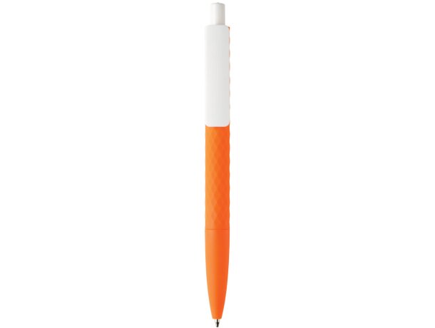 Bolígrafo suave X3 Naranja/blanco detalle 61