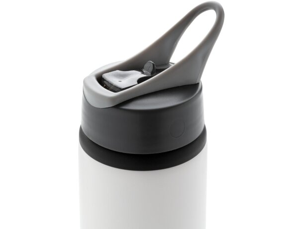 Botella deportiva con logo asa de transporte polipropileno Blanco detalle 19