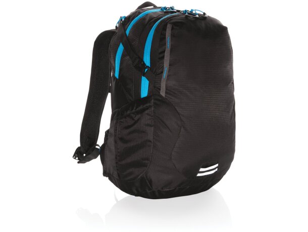 Mochila Explorer con cubierta lluvia y compartimento portátil 15.4 Negro/azul detalle 19