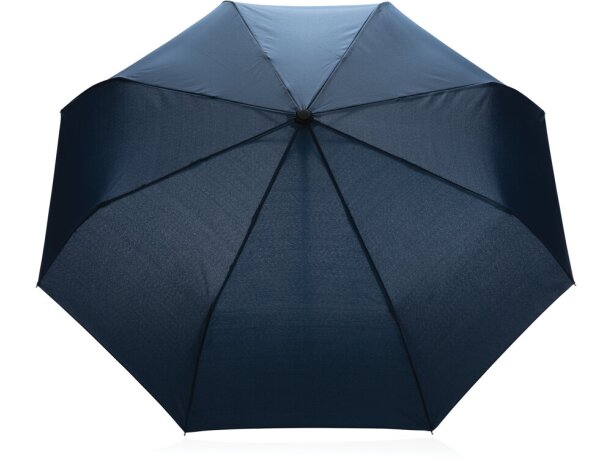 Paraguas ecológico automático RPET. Azul marino detalle 17