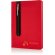 Libreta A5 con bolígrafo de lujo Rojo detalle 10