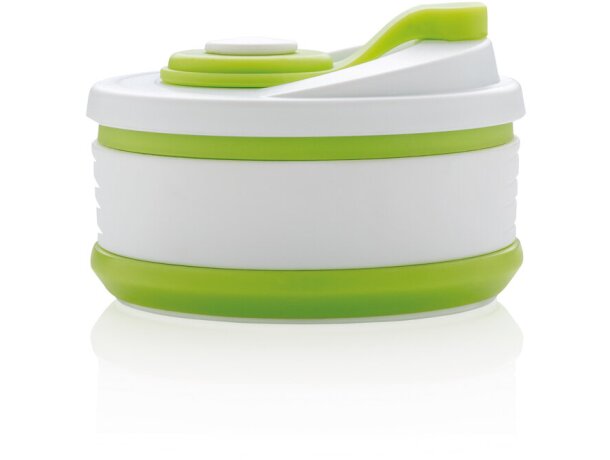 Tazas plegable de silicona Verde detalle 37