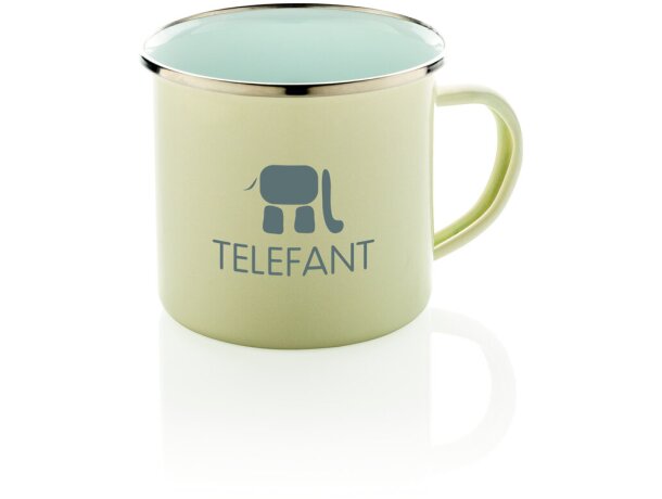 Taza vintage Blanco detalle 5