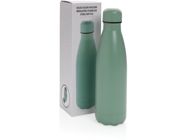 Botella de acero inoxidable al vacío de color sólido Verde detalle 55