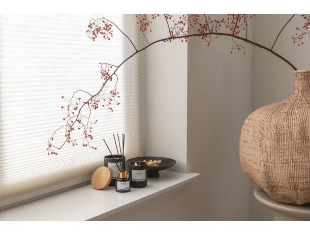 Vela perfumada Ukiyo deluxe con tapa de bambú Negro detalle 9