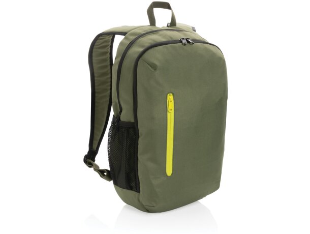 Mochila casual Impact AWARE ™ 300D RPET Verde detalle 51