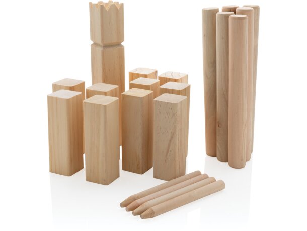Juegos publicitarios para personalizar Kubb Mehdipur madera Marron detalle 6