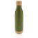 Botella acero inoxidable al vacío con tapa y fondo de bambú Verde detalle 29