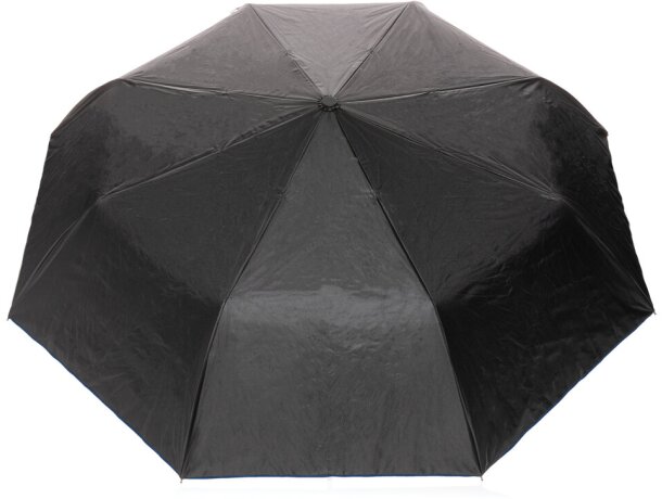 Mini paraguas 21 de 190T RPET bicolor Impact AWARE ™ grabado