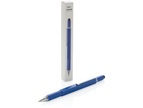 Bolígrafo herramienta 5 en 1 Azul detalle 46