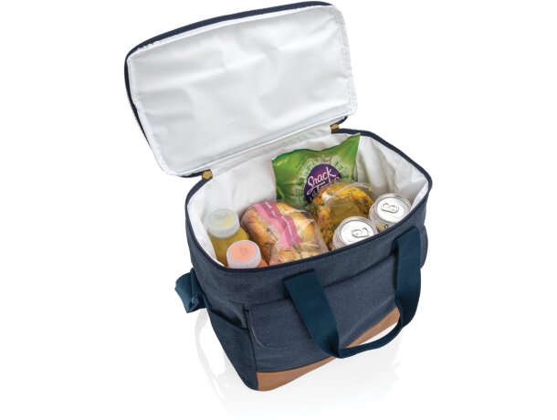 Bolsa termica publicitaria algodón reciclado Azul detalle 26