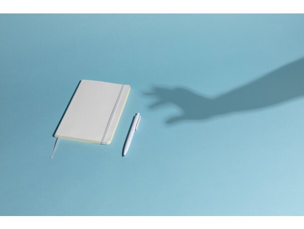 Libreta A5 antimicrobiana y set bolígrafos X3 Blanco detalle 6