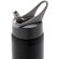 Botella deportiva con logo asa de transporte polipropileno Negro detalle 12