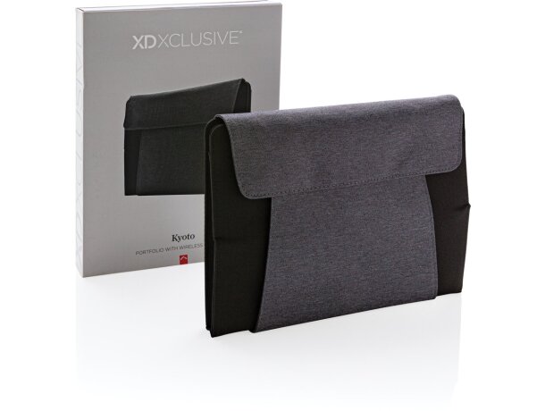 Portafolio Kyoto para tablet 10 con carga inalámbrica Negro detalle 13