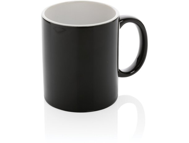 Tazas publicitarias baratas cerámica 350 ml asa cómoda Verde detalle 48