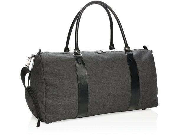 Bolsa Fin Semana 20L Puerto USB Carga Dispositivos Poliéster Gris detalle 5