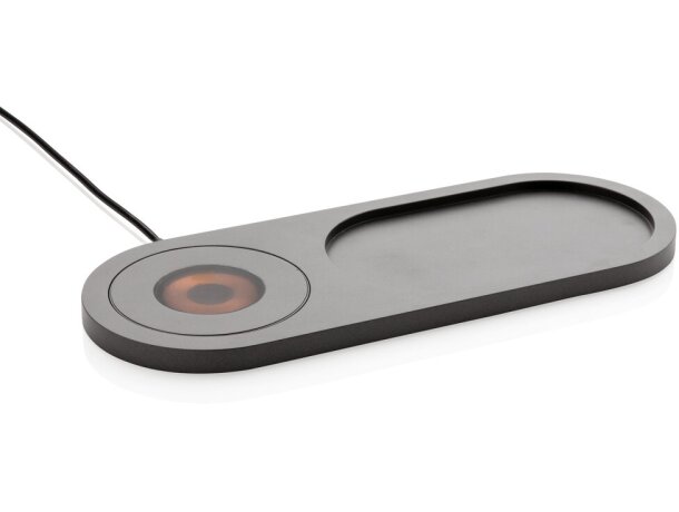 Bandeja carga inalámbrica 10W Encore organizador escritorio ABS Negro detalle 9