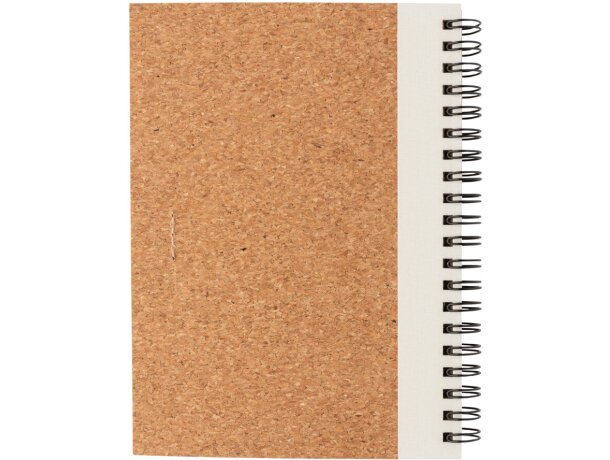 Cuaderno espiral de corcho con bolígrafo Blanco detalle 10