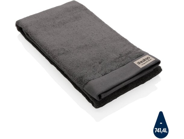 Toalla baño Ukiyo Sakura algodón natural y reciclado 500 g/m² Verde detalle 27