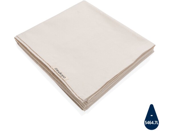 Mantel de algodón Ukiyo Aware ™ 180gr 250x140cm Blanco detalle 12