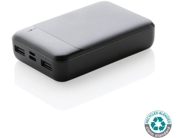 Powerbank Panipat 10000 mAh ABS reciclado RCS carga dual rápida Negro detalle 11