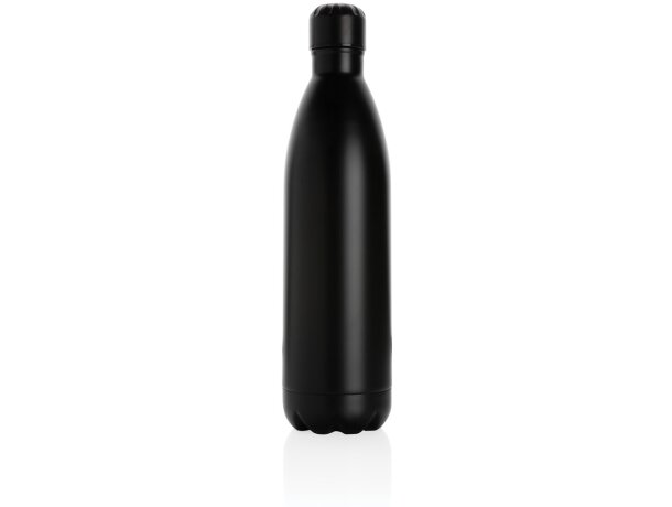 Botella de acero inoxidable al vacío de color sólido 1L Negro detalle 1