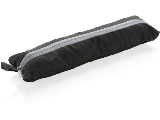 Paraguas manual de 21con bolsa de mano Negro detalle 2