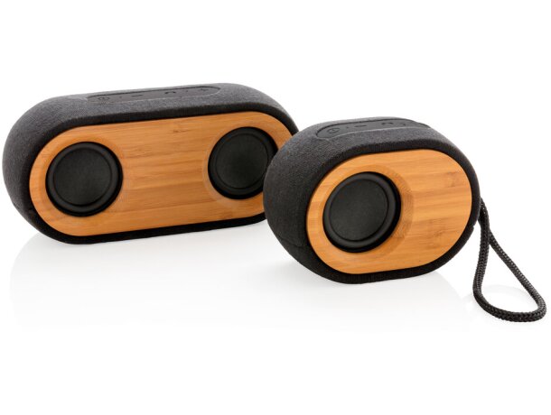 Altavoz doble Bamboo X Negro/marron detalle 8