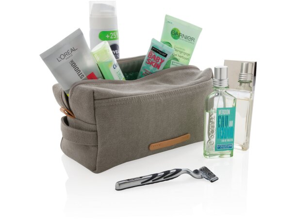 Neceser promocional de viaje para maleta de mano Gris detalle 11