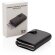 Tarjeteros con billetera pu RFID aluminio sólido Negro detalle 8