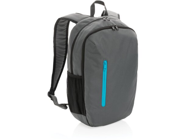 Mochila casual Impact AWARE ™ 300D RPET Gris detalle 29