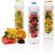 Bidón deportivo con compartimento para frutas de tritán 500ml Azul detalle 6