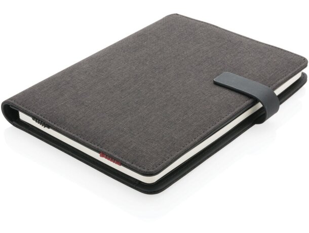 Carpeta con libreta A5 Kyoto Negro detalle 1