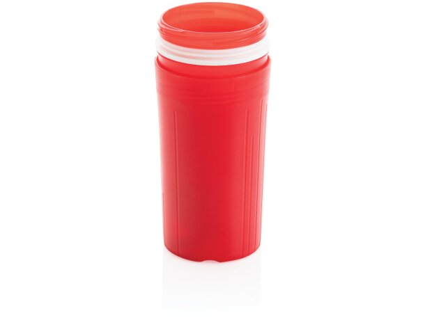 Botellas de agua reutilizables de caña de azúcar sin aceite aptas lavavajillas Rojo detalle 14