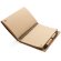 Libreta de anillas con hojas a rayas y bolígrafo kraft de cartón reciclado Negro detalle 4