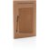 Mini libreta personalizada bambú sostenible Marron detalle 7