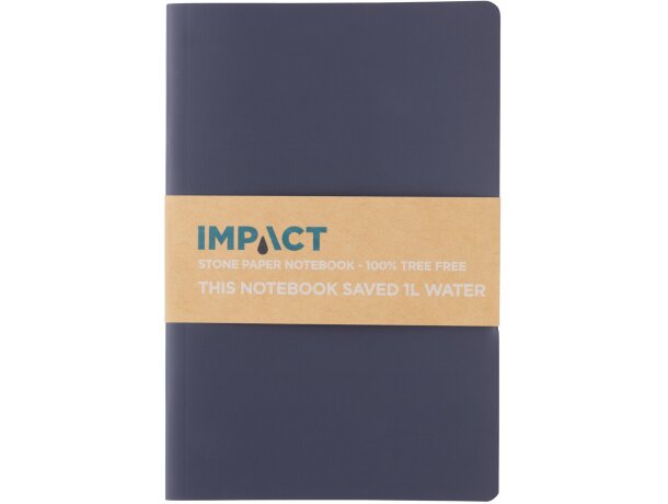 Cuaderno de papel de piedra de tapa blanda Impact A5 Azul marino detalle 25