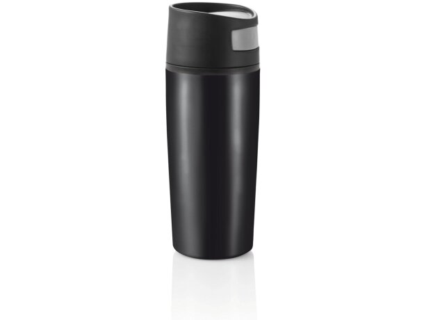 Vaso térmico de plástico antigoteo Rojo/negro detalle 26