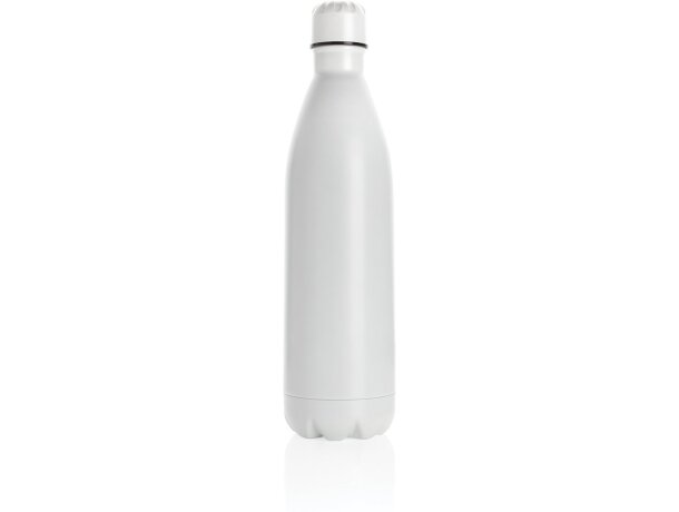 Botella de acero inoxidable al vacío de color sólido 1L Blanco detalle 10