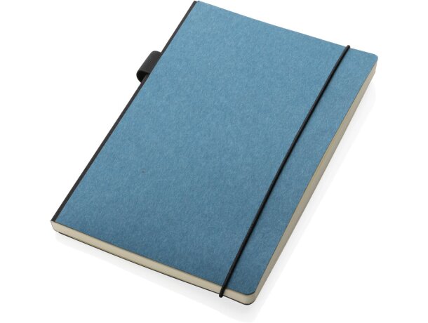 Libreta lujosa A5 FSC® de tapa dura Azul detalle 12