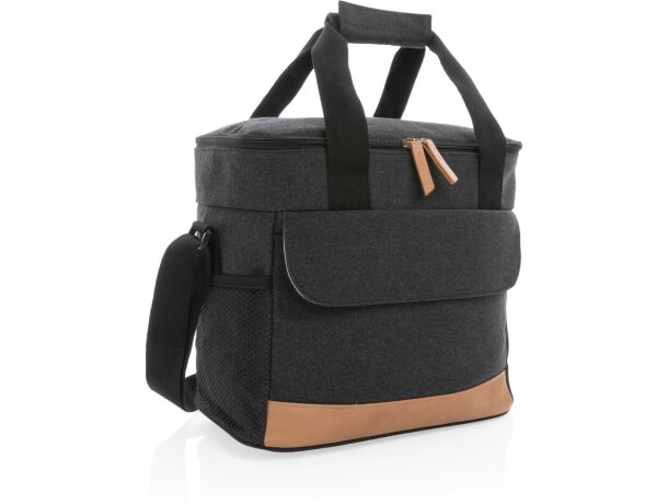 Bolsa termica publicitaria algodón reciclado Negro detalle 13
