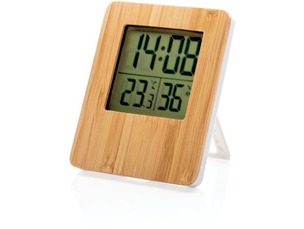 Estación meteorológica Kashin con sensor temperatura y humedad Marron/blanco detalle 4