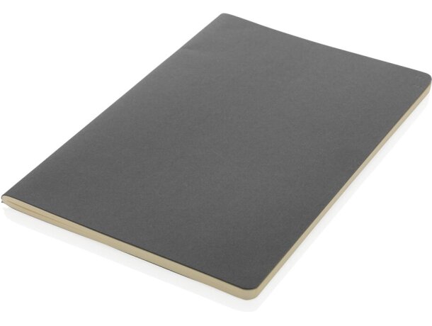 Libreta A5 de tapa blanda estándar FSC® Negro detalle 3