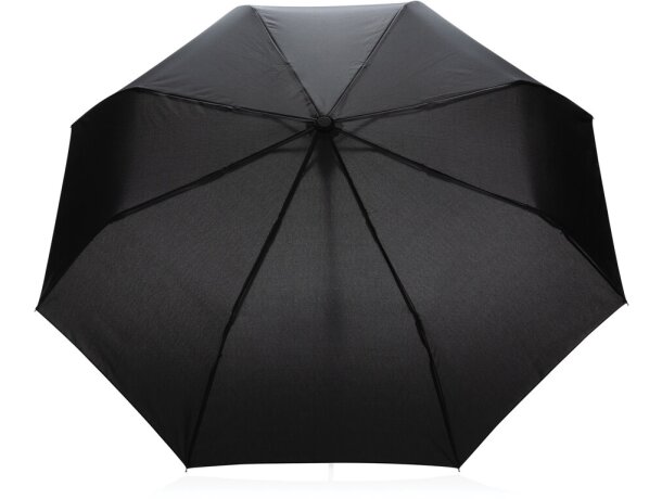 Mini paraguas automático ecológico RPET 190T Impact AWARE ™ Negro detalle 1