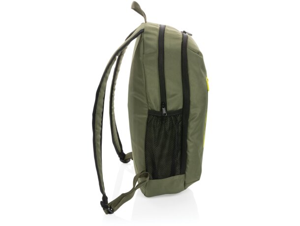 Mochila casual Impact AWARE ™ 300D RPET Verde detalle 46