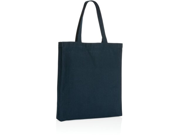 Tote sostenible 100% algodón Impact Aware Azul marino detalle 28