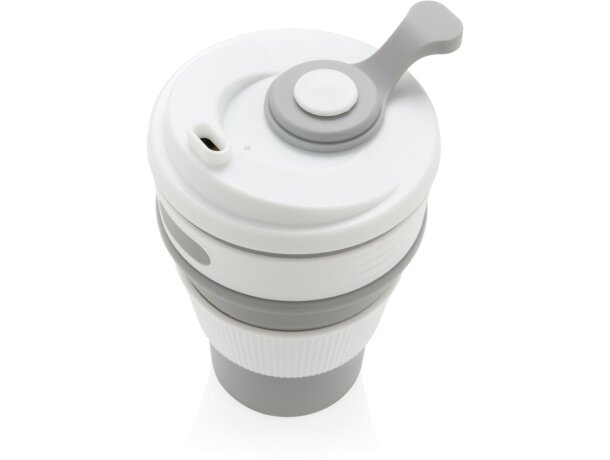 Tazas plegable de silicona Gris detalle 15