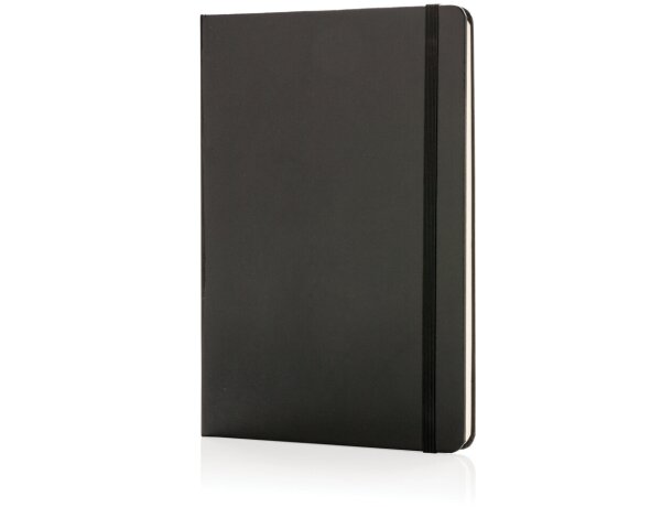 Libreta A5 tapa dura blanca 144 hojas crema banda elástica Blanco detalle 14