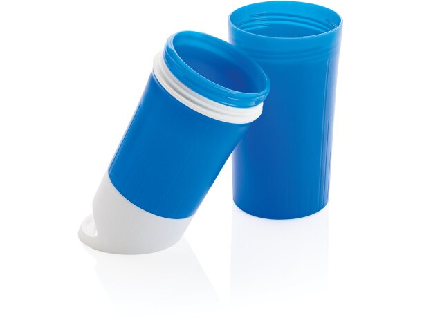 Botellas de agua reutilizables de caña de azúcar sin aceite aptas lavavajillas Azul detalle 18