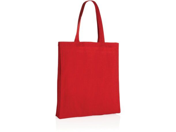 Tote sostenible 100% algodón Impact Aware Rojo detalle 12